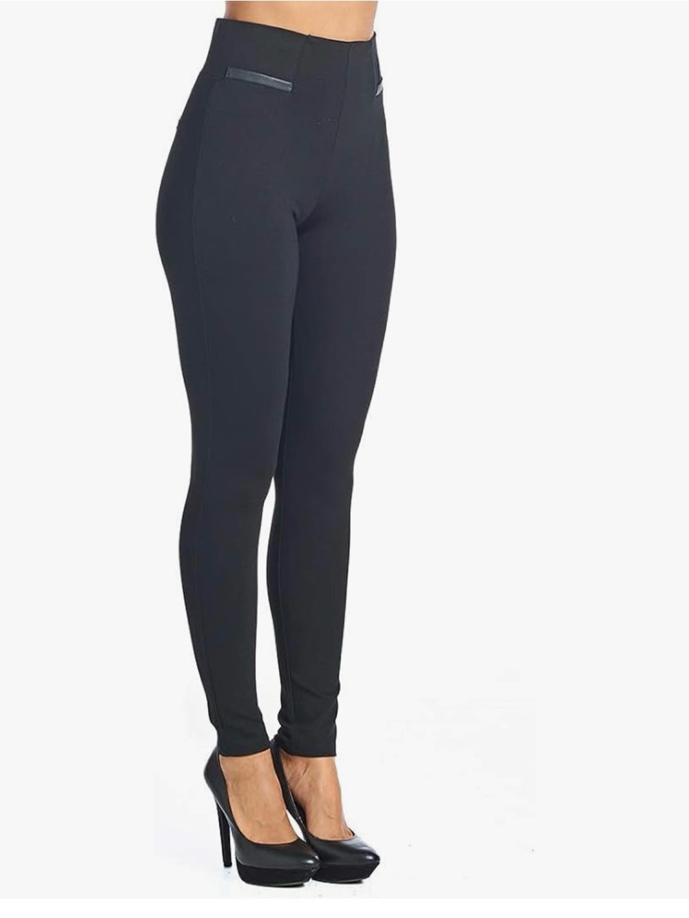 Ci Sono By Cavalini Black High Waist Legging PP67